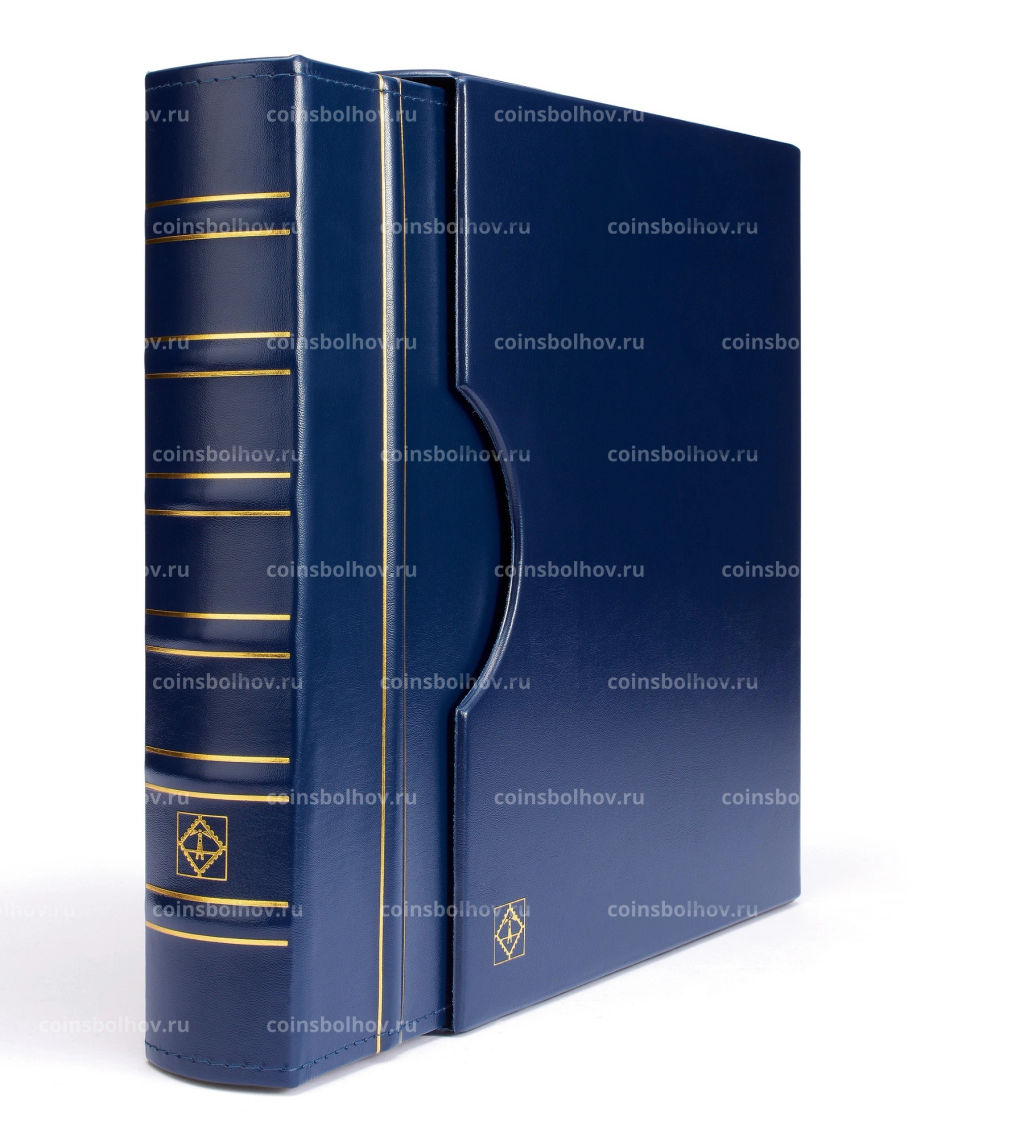 Альбом для монет без листов с защитным шубером формата Grande Синий LEUCHTTURM 301687