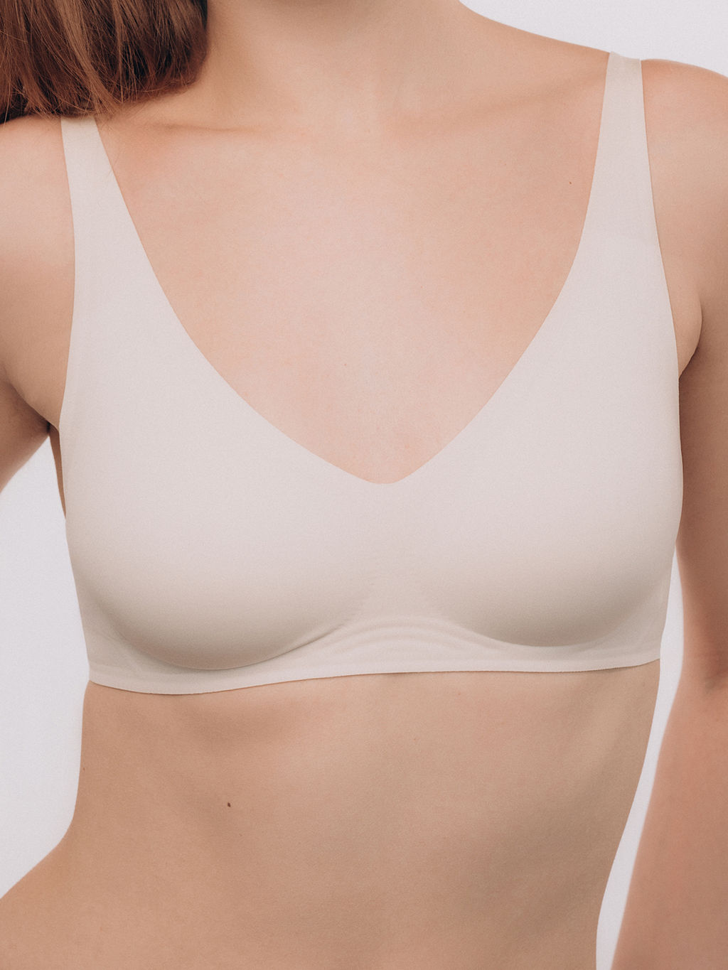 Бюстгальтер Indefini 5063WXY бесшовный молочный фото 2
