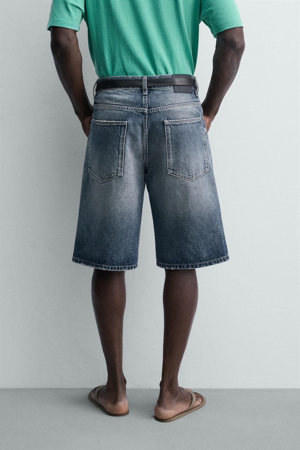 BERMUDA DENIM RELAXED FIT / Azul - Zara фото 3