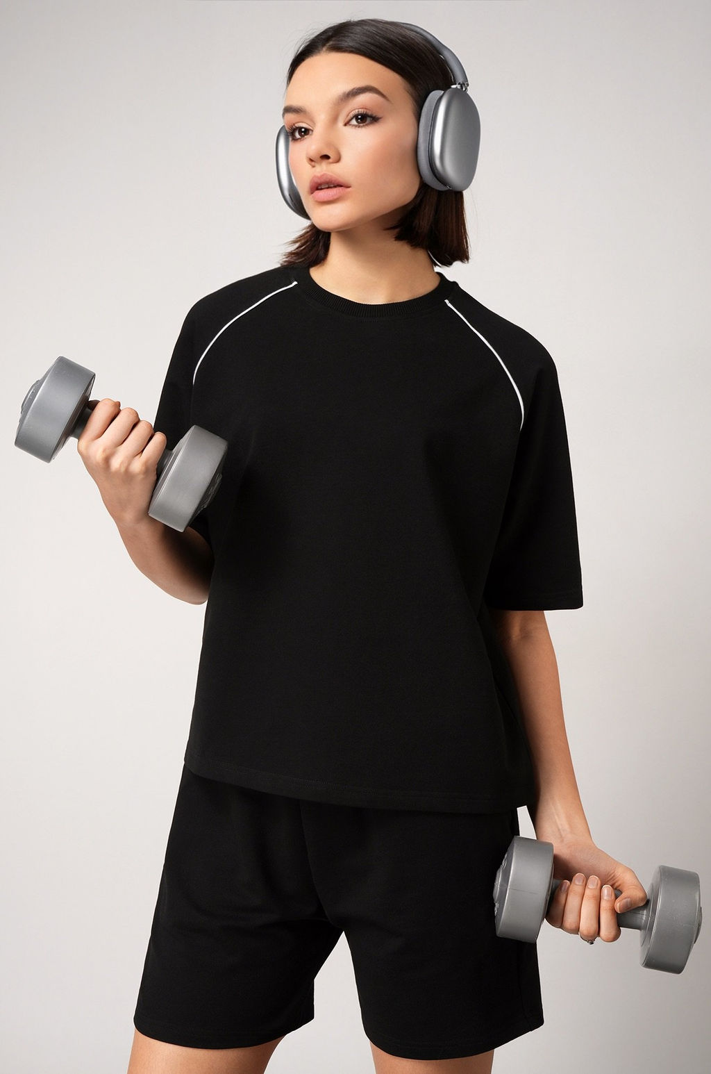 Женский костюм с шортами из футера двухнитки Happyfox  фото 8