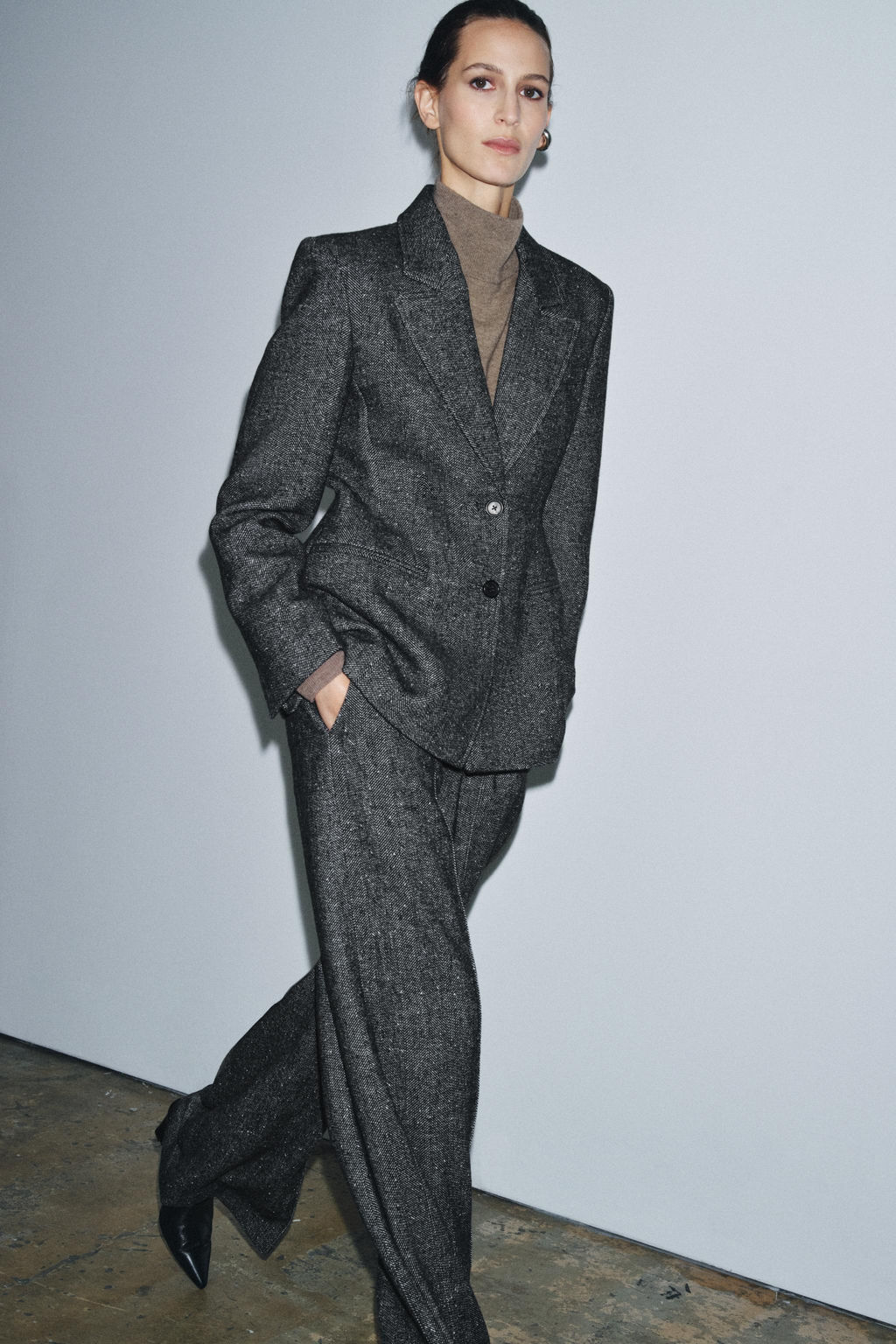 ZW COLLECTION WOOL BLEND TROUSERS - Zara фото 3