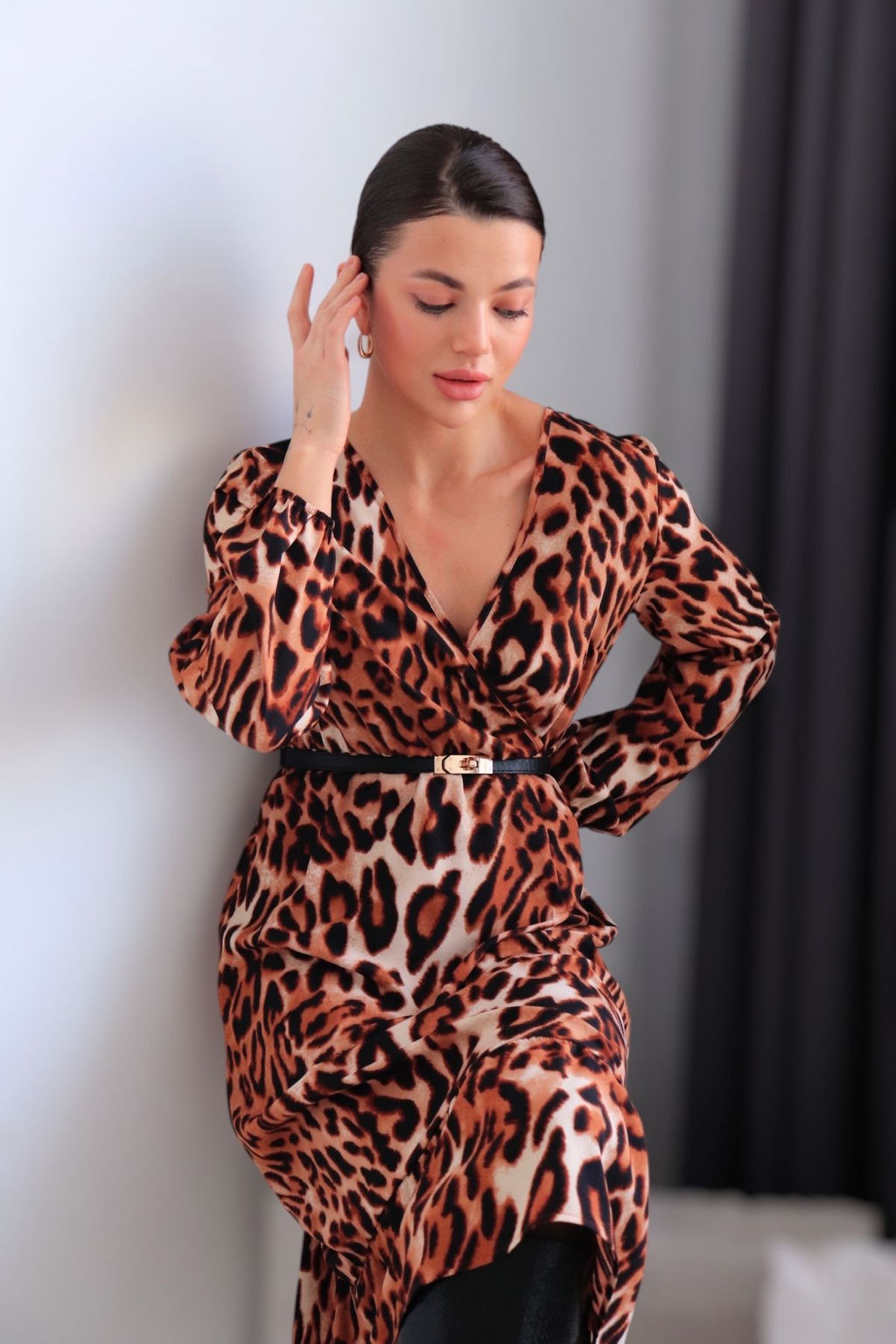 Martichelli Платье с анималистичным принтом  фото 16