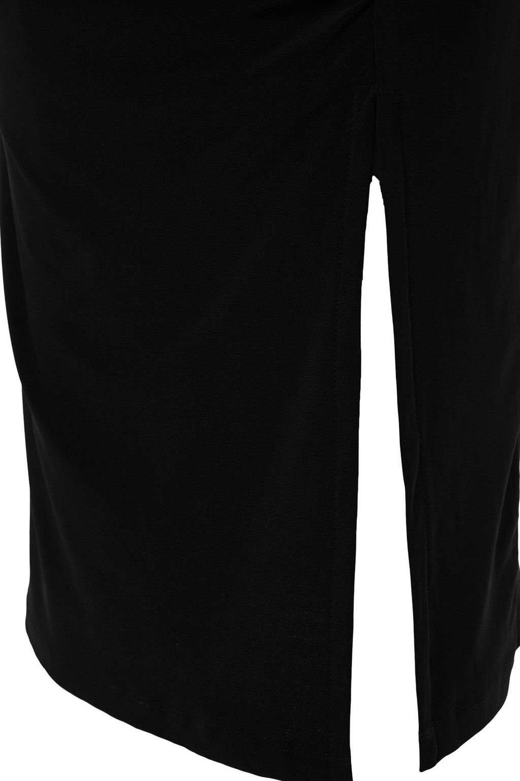 TRENDYOLMILLA Antrasit Duz Drape Detayl? Y?rtmacl? Dik Yaka Fitted/Vucuda Oturan Esnek Orme Elbise TWOAW24EL00134  фото 8