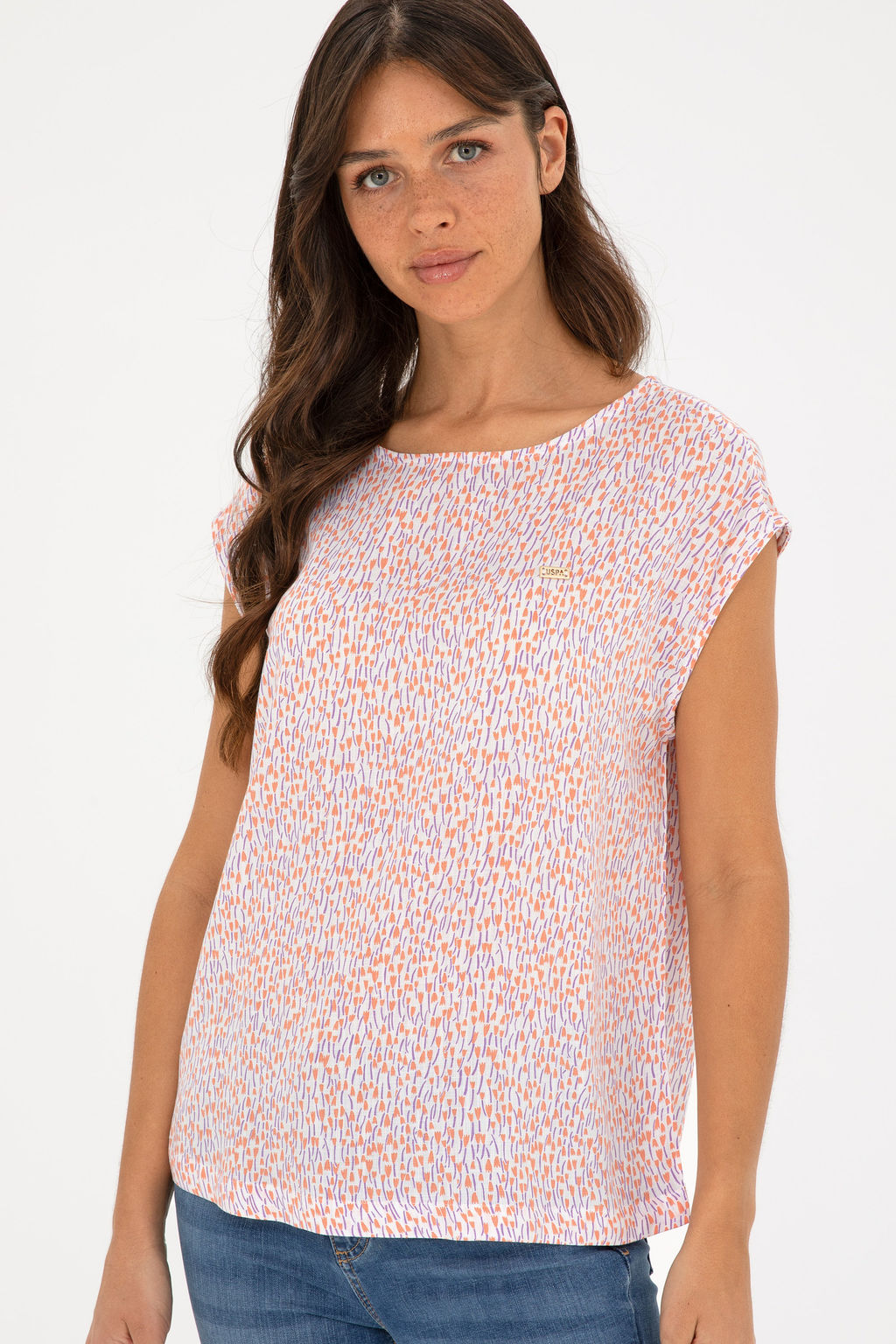 U. S. Polo Assn / Женская велосипедная рубашка Salmon Ysks с коротким рукавом - U.s. polo assn фото 10
