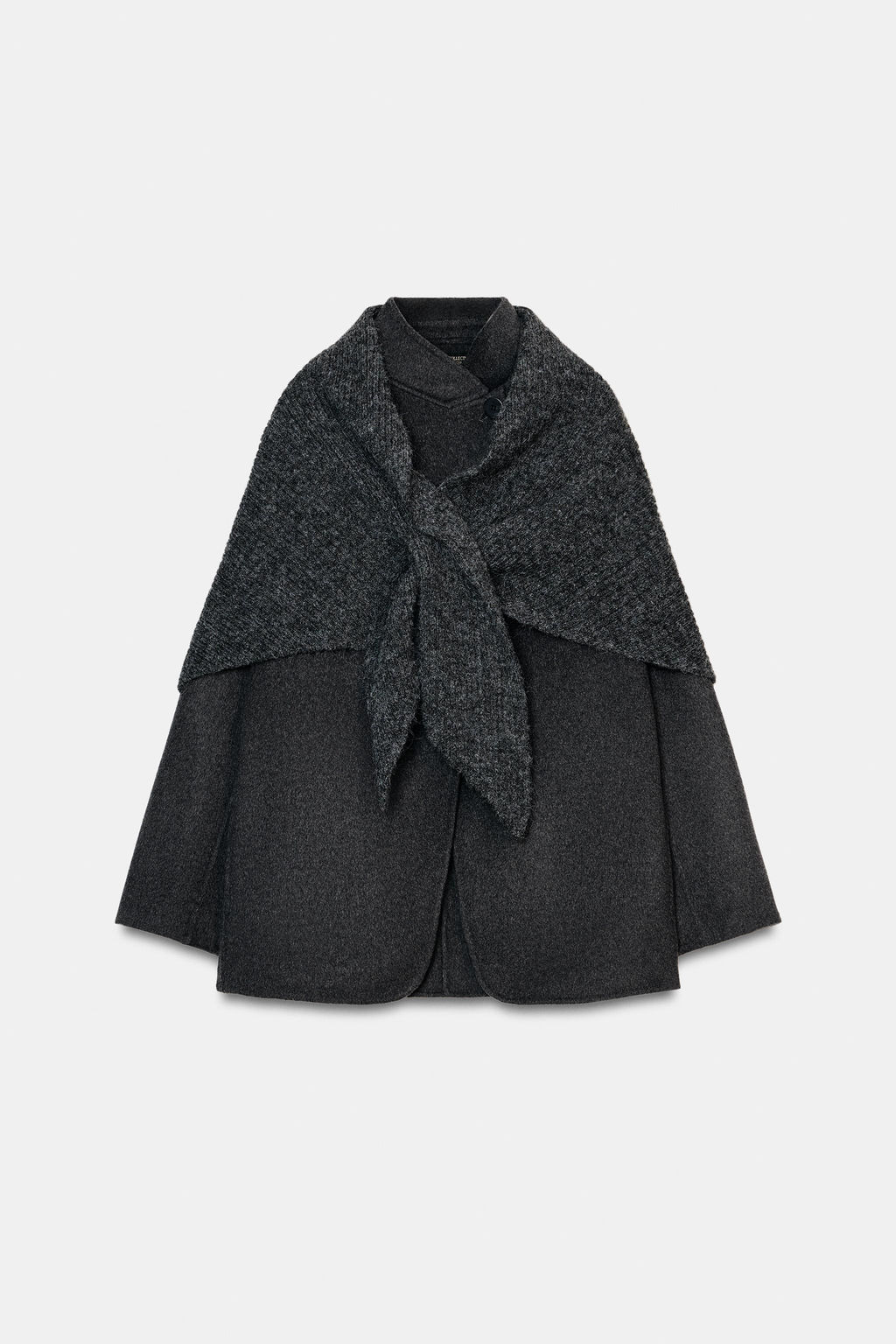 WOOL BLEND BLAZER WITH SCARF ZW COLLECTION - Zara фото 16