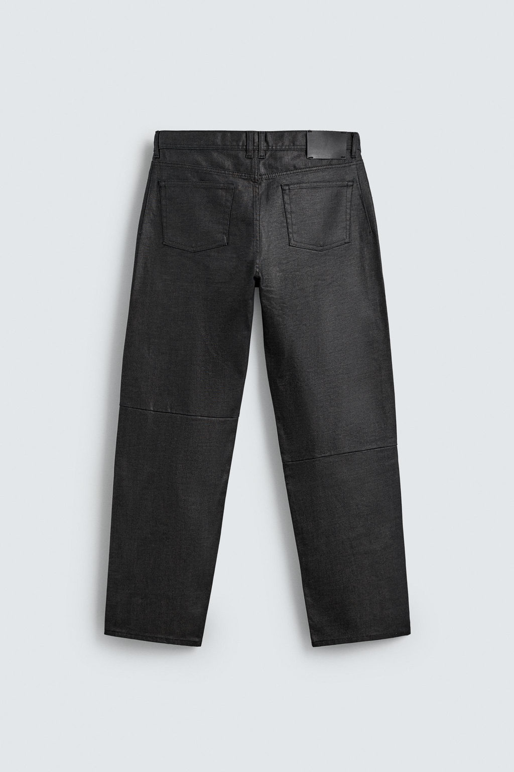 WAXED STRAIGHT-LEG JEANS - Zara фото 8