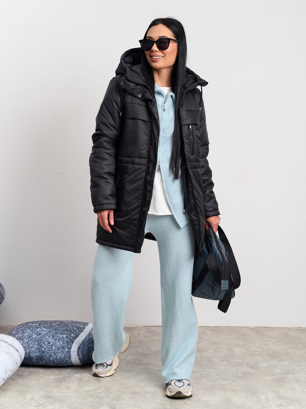 Женская зимняя парка "2025" черный