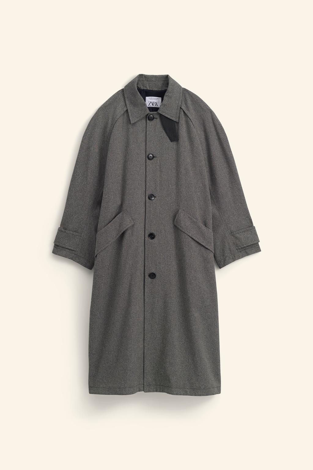LIMITED EDITION CONTRAST OVERSIZE TRENCH COAT - Zara фото 10