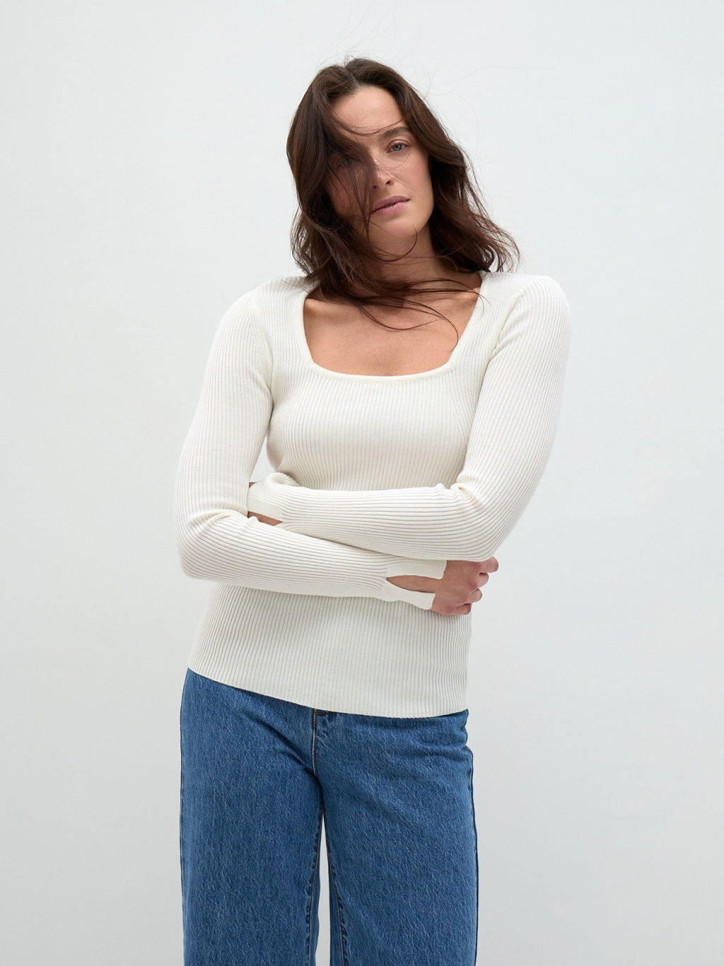 Conso/KJL 240729 - milk Джемпер женский