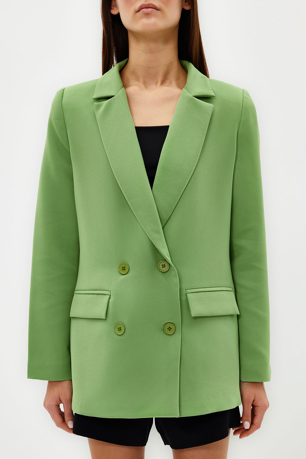 TRENDYOLMILLA Antrasit Regular Astarl? Dugme Detayl? Dokuma Blazer Ceket TWOAW21CE0264  фото 4