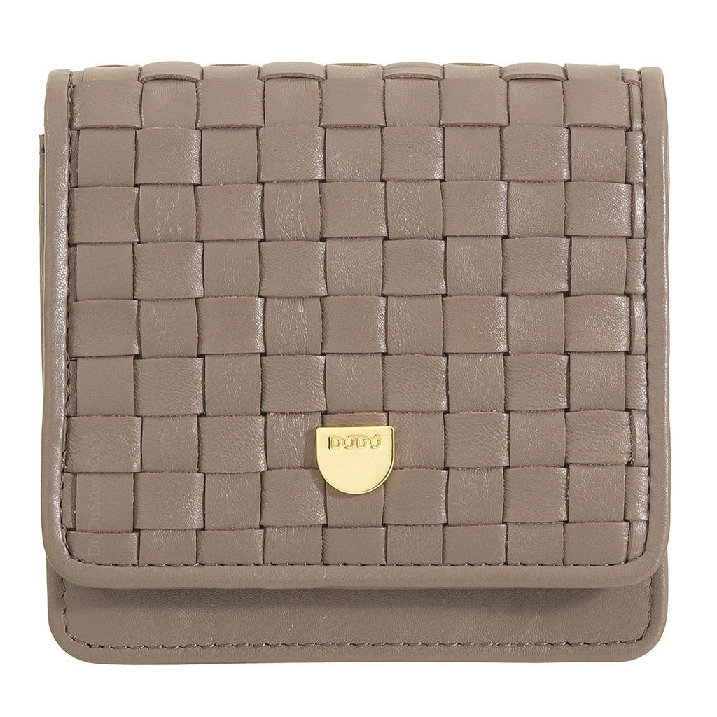 Итальянский кожаный кошелек DuDu серии Flores | тауп - Dudubags фото 2