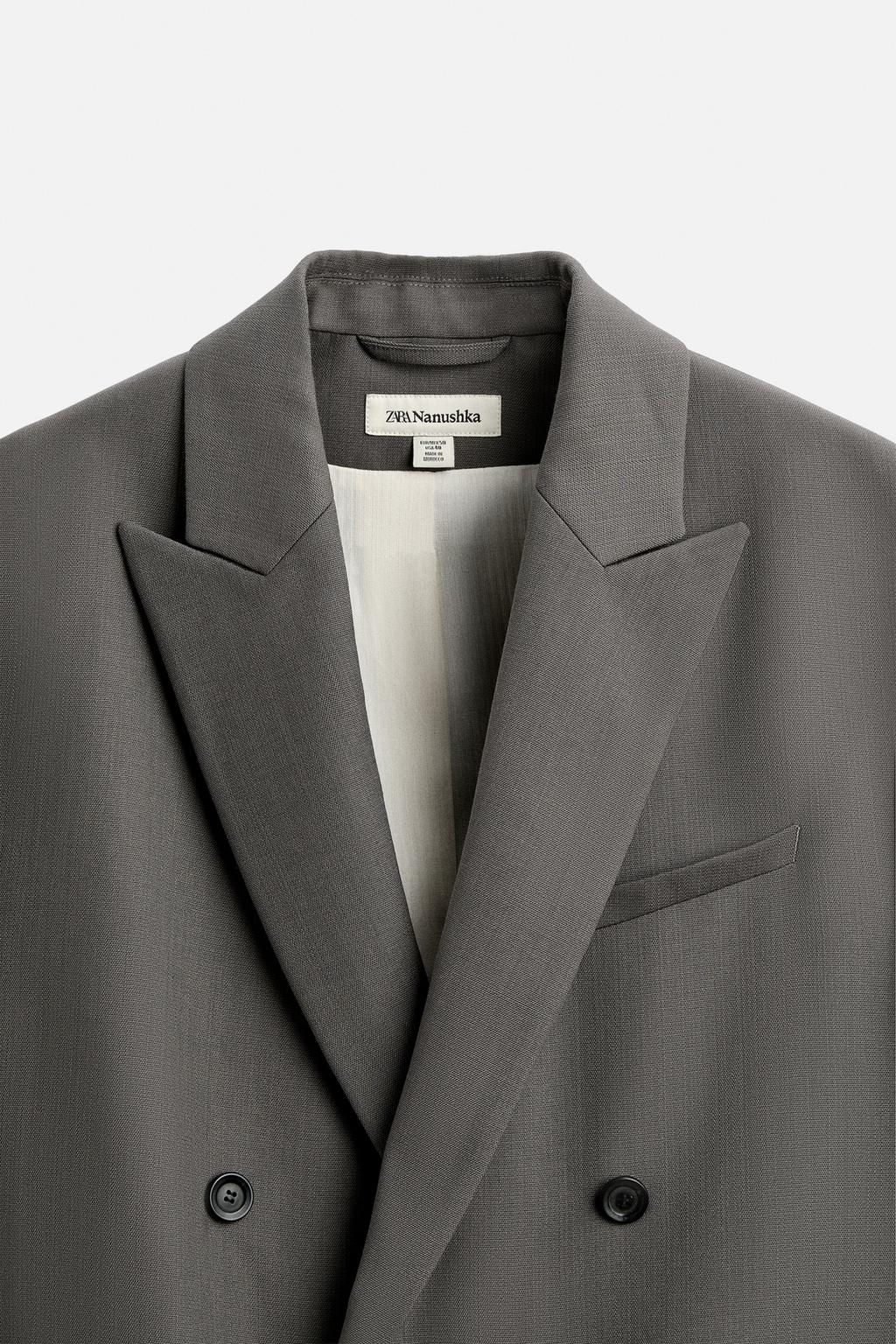 DOUBLE-BREASTED SUIT BLAZER X NANUSHKA - Zara фото 18