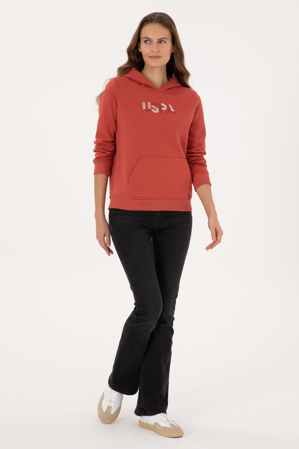 Kad_n Kiremit Kap__onlu Basic Sweatshirt - U.s. polo assn фото 4