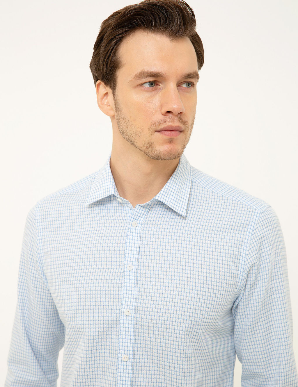 Mavi Slim Fit Uzun Kollu G_mlek