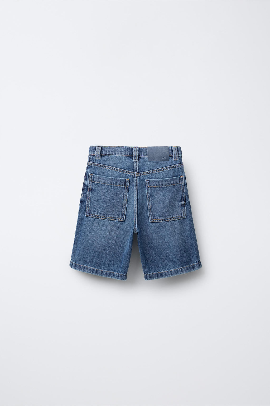 RELAXED FIT BAGGY DENIM BERMUDA SHORTS - Zara фото 2