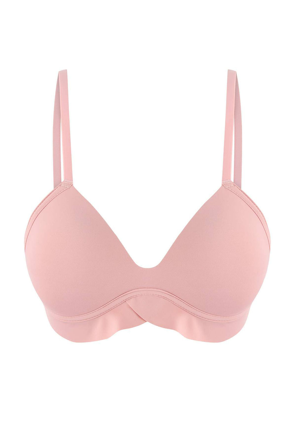 Siyah-Cok Renkli 2li Sabit Kap T-Shirt Bra Sutyen THMSS26SU00003 - Trendyolmilla фото 2