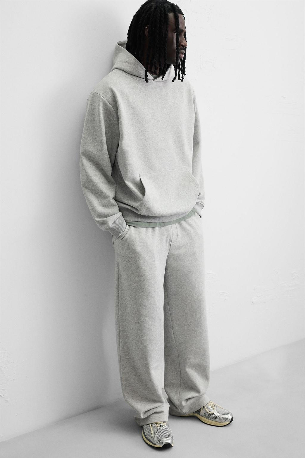 WIDE-LEG JOGGER TROUSERS - Zara фото 34