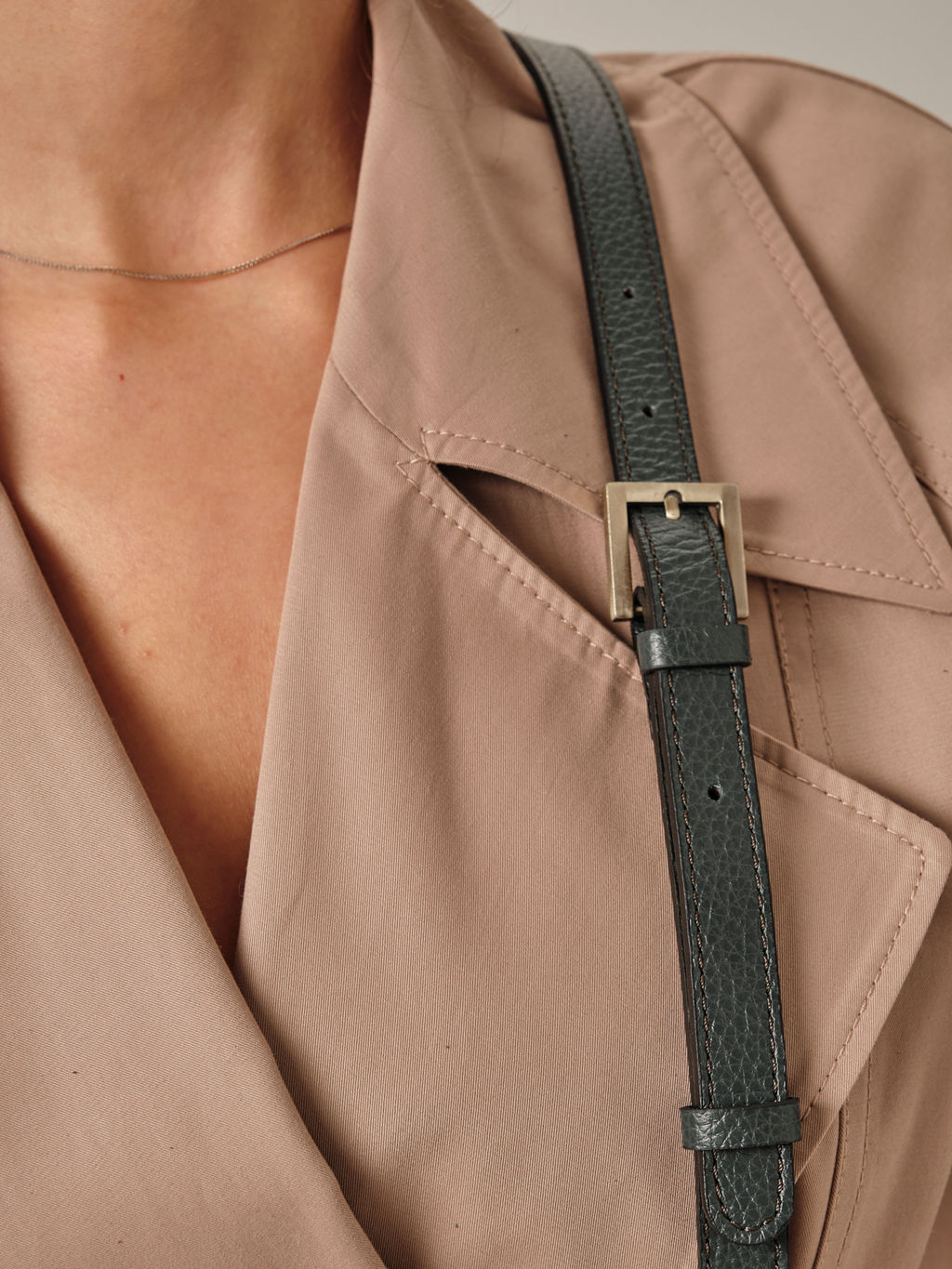 Сумка кожаная на плечо Deboro 30790 темно-зеленый