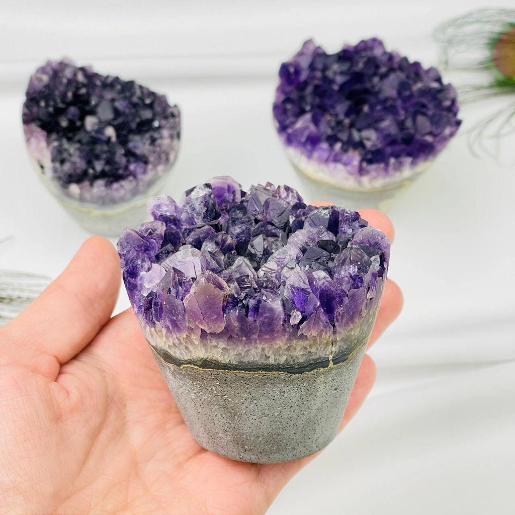 Друза Аметиста резная - Радуга самоцветов фото 2