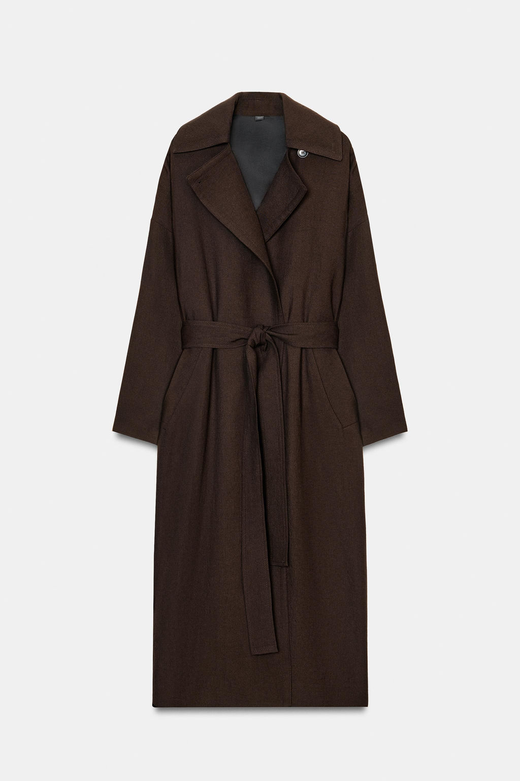 TRENCH FLUIDO LANA ZW COLLECTION LIMITED EDITION / Khaki
