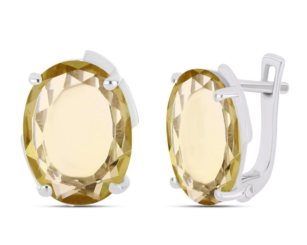 Серьги, цитрин, Австралия