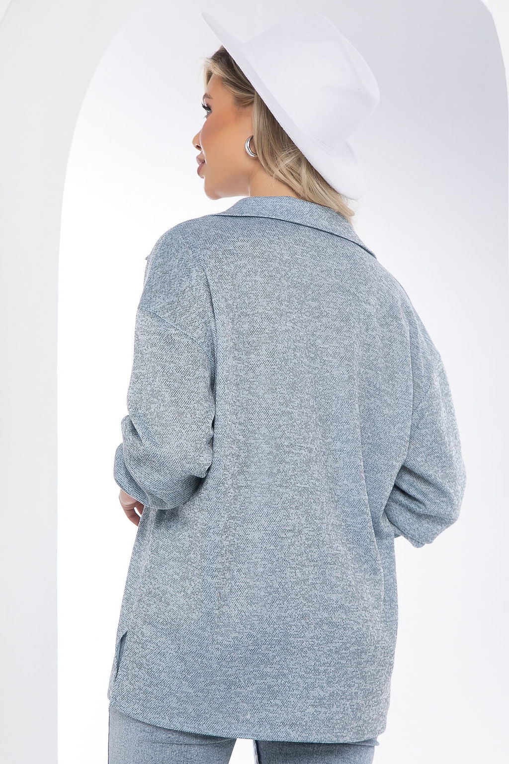 Джемпер Эссен (серо-голубой) Б8448 - Lt collection фото 2