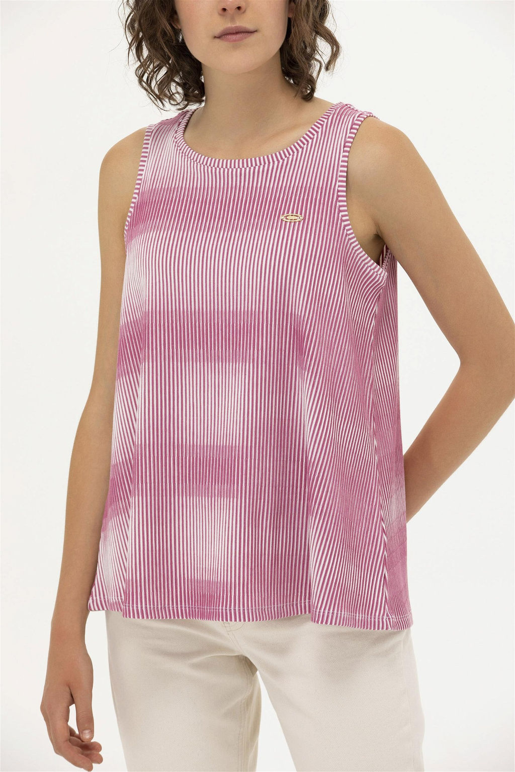 U. S. Polo Assn Женская розовая футболка без рукавов с круглым вырезом - U.s. polo assn фото 14