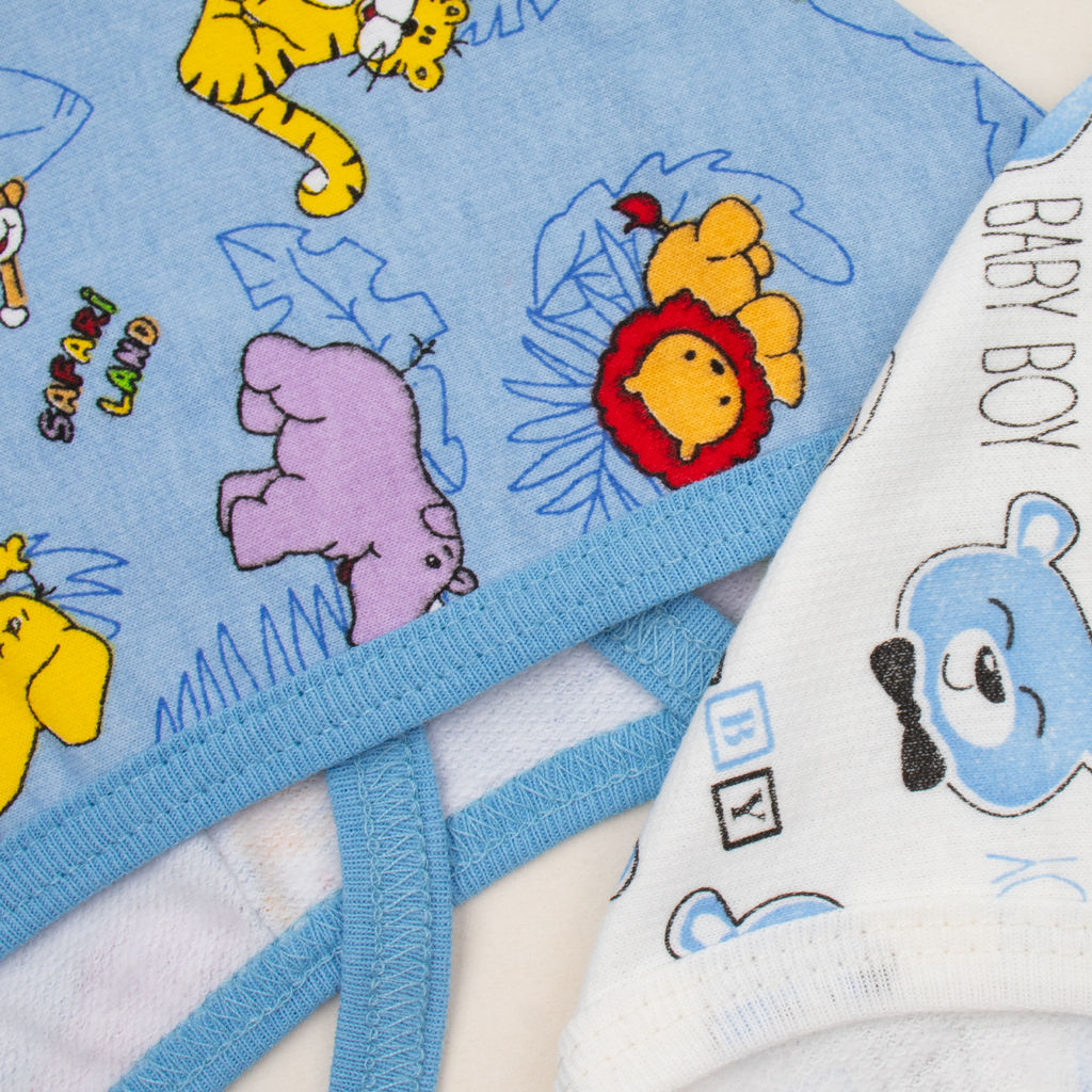 Чепчик 3 шт футер 2х нитка начёс 0007310102