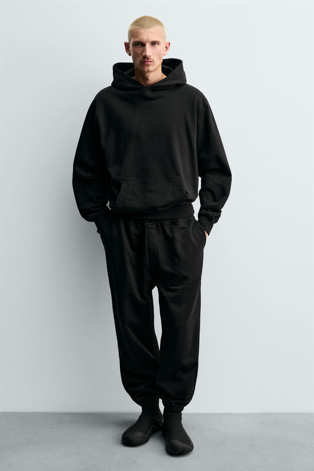 FABRIC HIGH-TOP TRAINERS