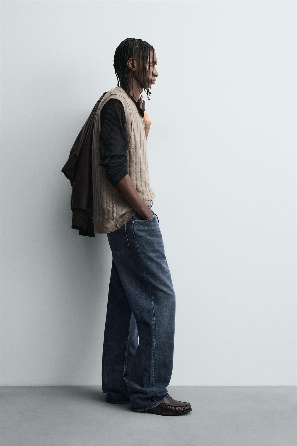 REVERSIBLE INSIDE-OUT KNIT VEST - Zara фото 4