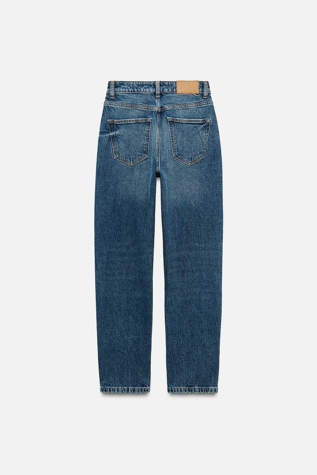 Z1975 HIGH-WAIST SLIM MOM LEG JEANS - Zara фото 4