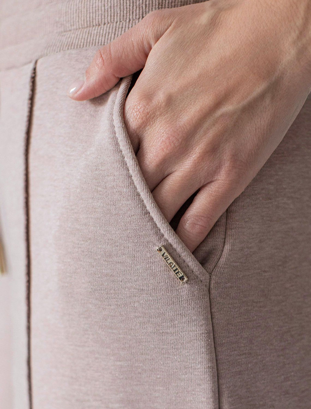 Брюки прямые из премиального футера двухнитки с эластаном