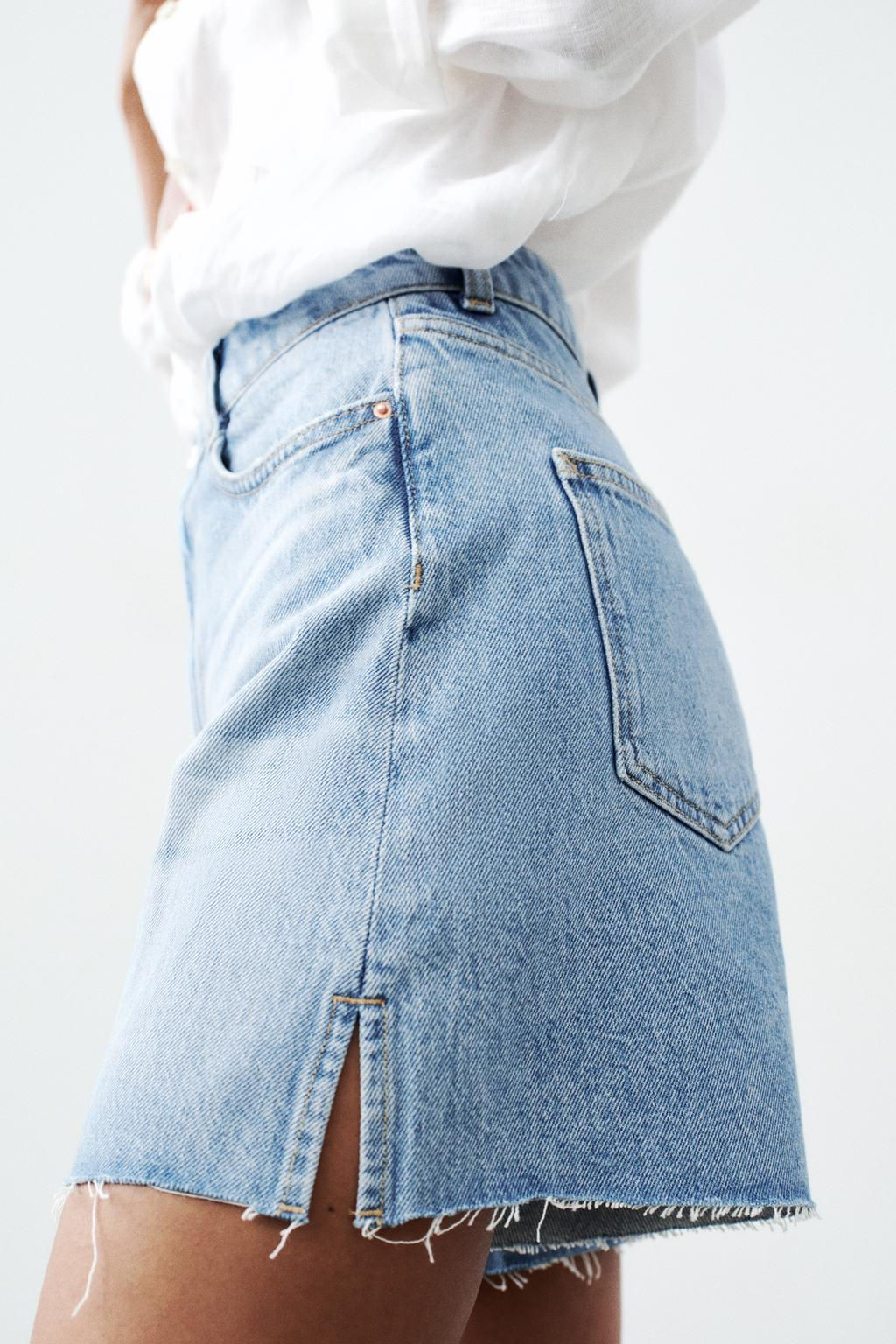 Z1975 HIGH-WAIST SHORTS WITH VENTS AT THE HEM - Zara фото 12