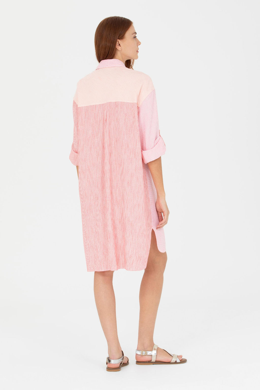 U. S. Polo Assn Женское розовое тканое платье - U.s. polo assn фото 5