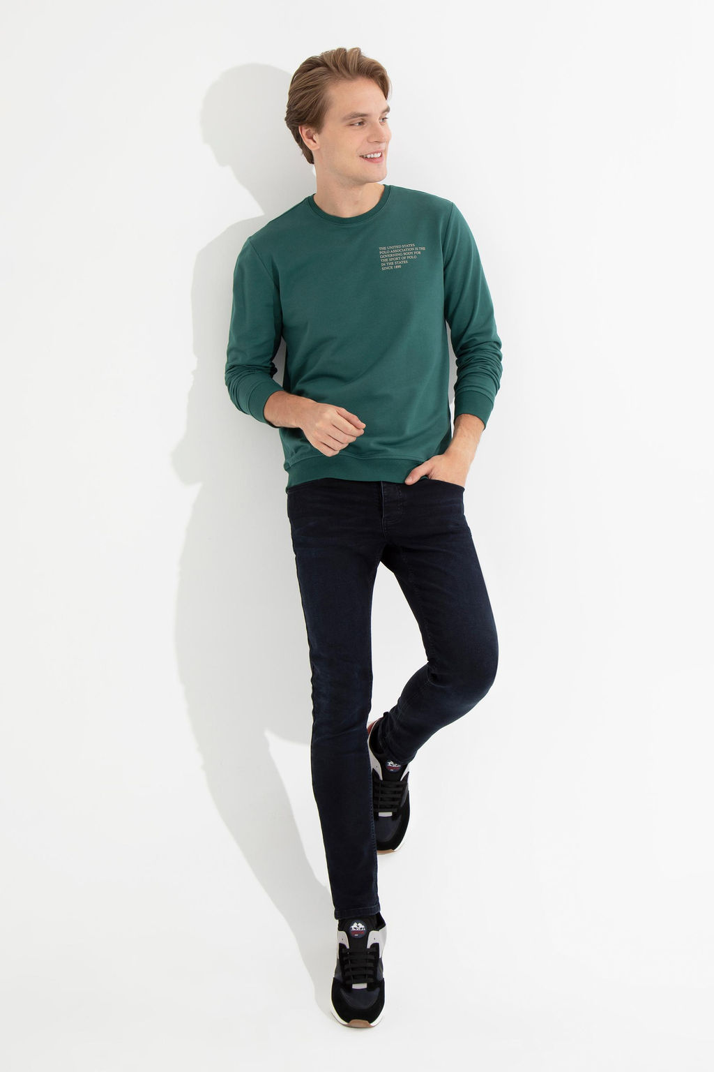 Мужская зеленая толстовка Неожиданная скидка в корзине - U.s. polo assn фото 2