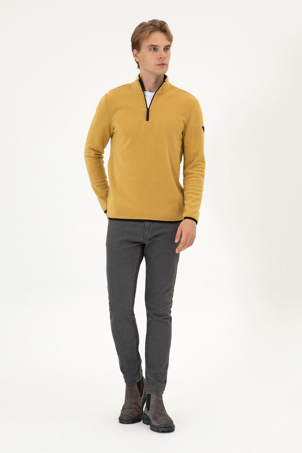 Erkek Ye_il Basic Sweatshirt Sepette S_rpriz _ndirim - U.s. polo assn фото 4