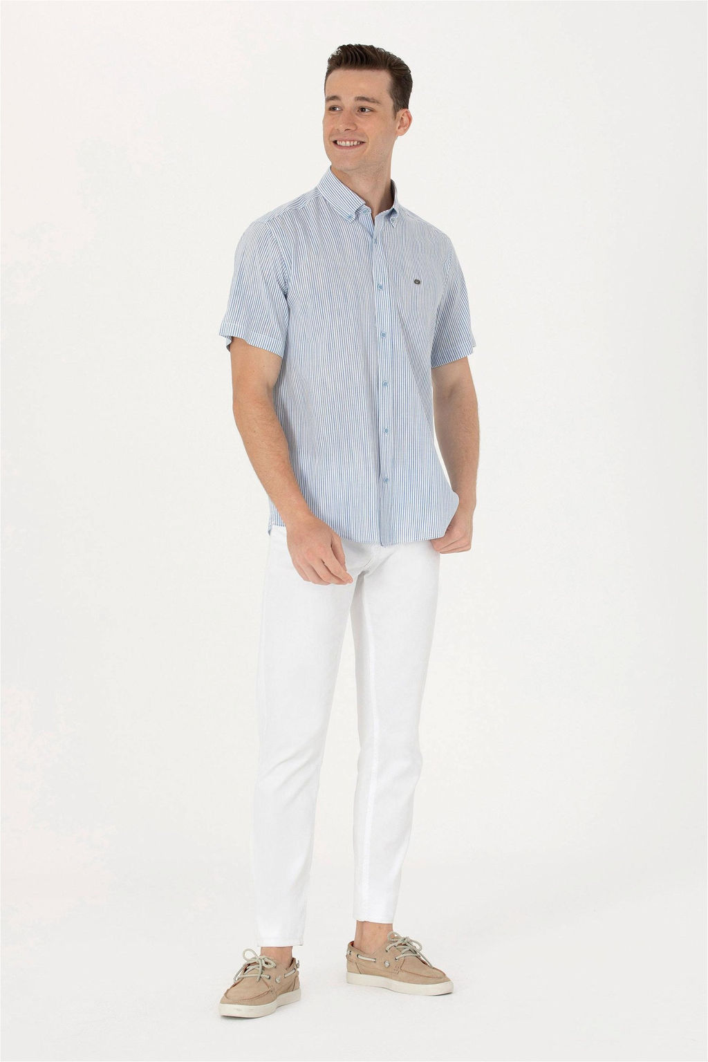 U. S. Polo Assn Мужская рубашка Saks с коротким рукавом - U.s. polo assn фото 11