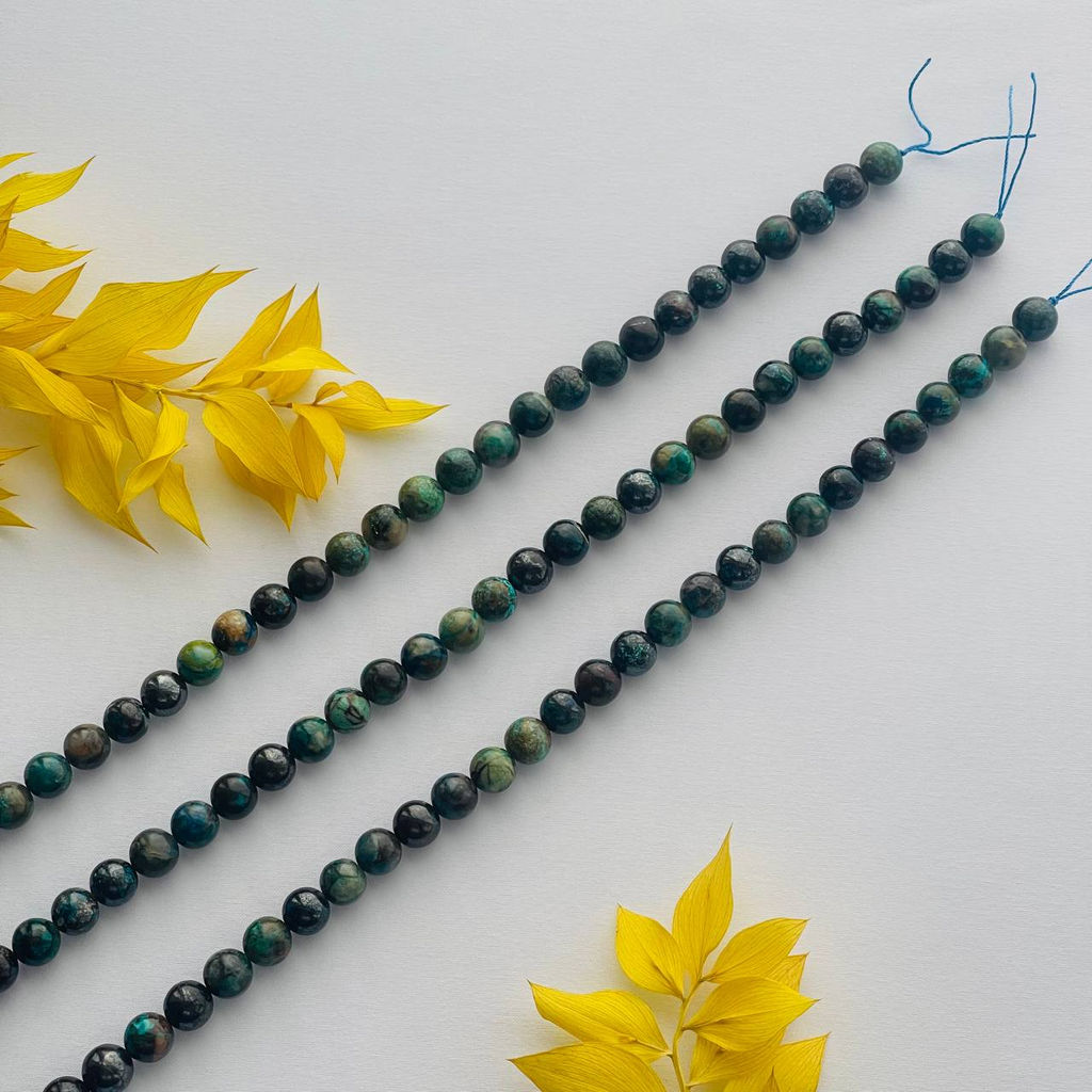 Бусины для украшений из Хризоколлы