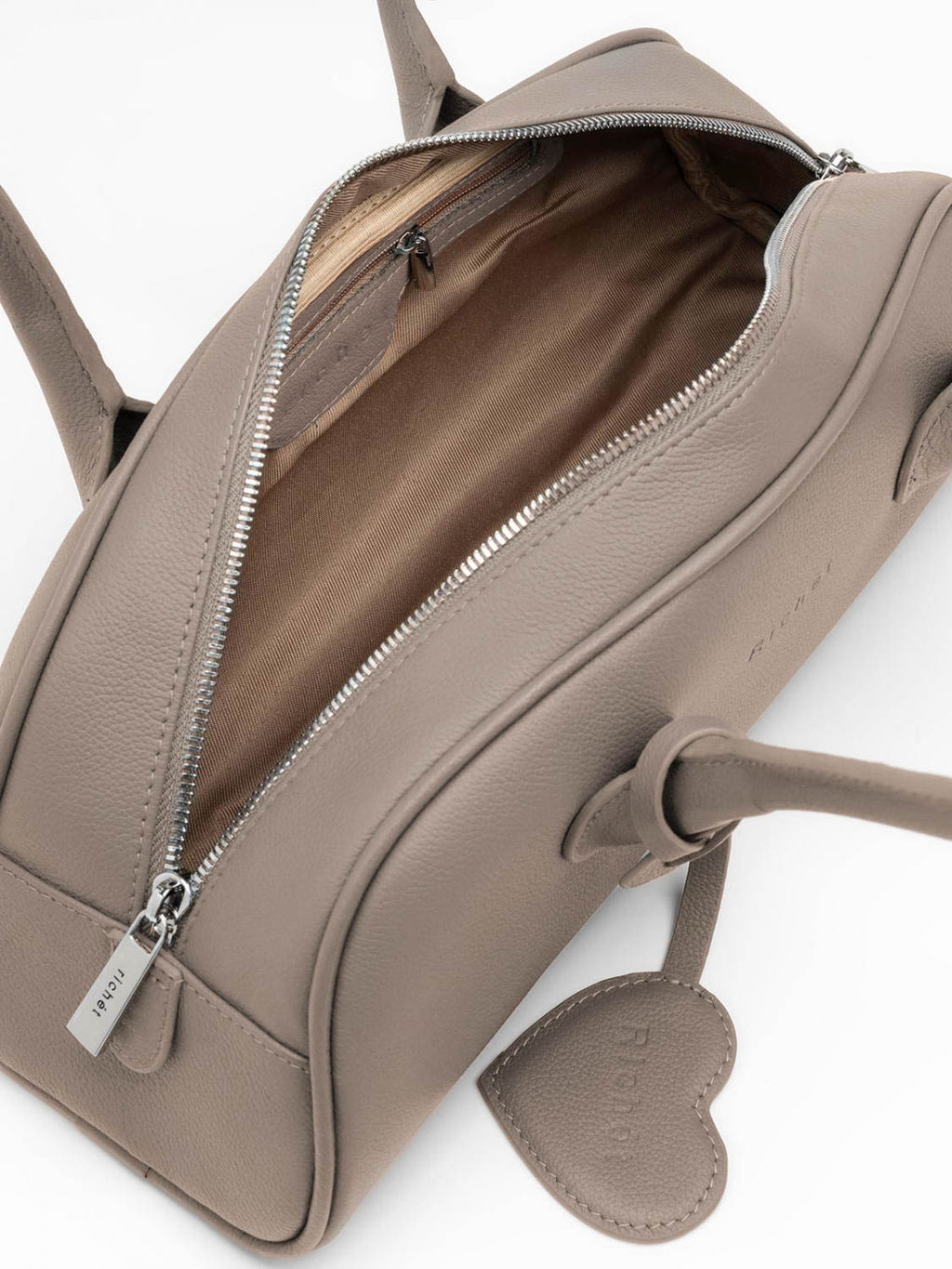 Женская кожаная сумка Richet 3265LN 854 Тауп