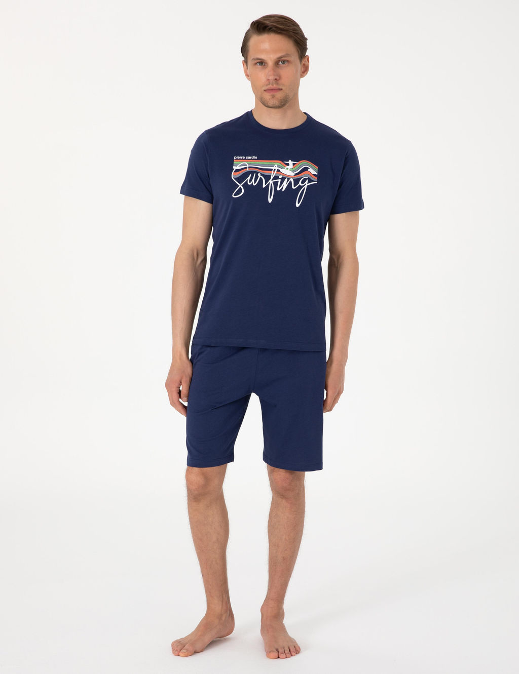 Mavi K_sakol _ortlu Pijama Tak_m_