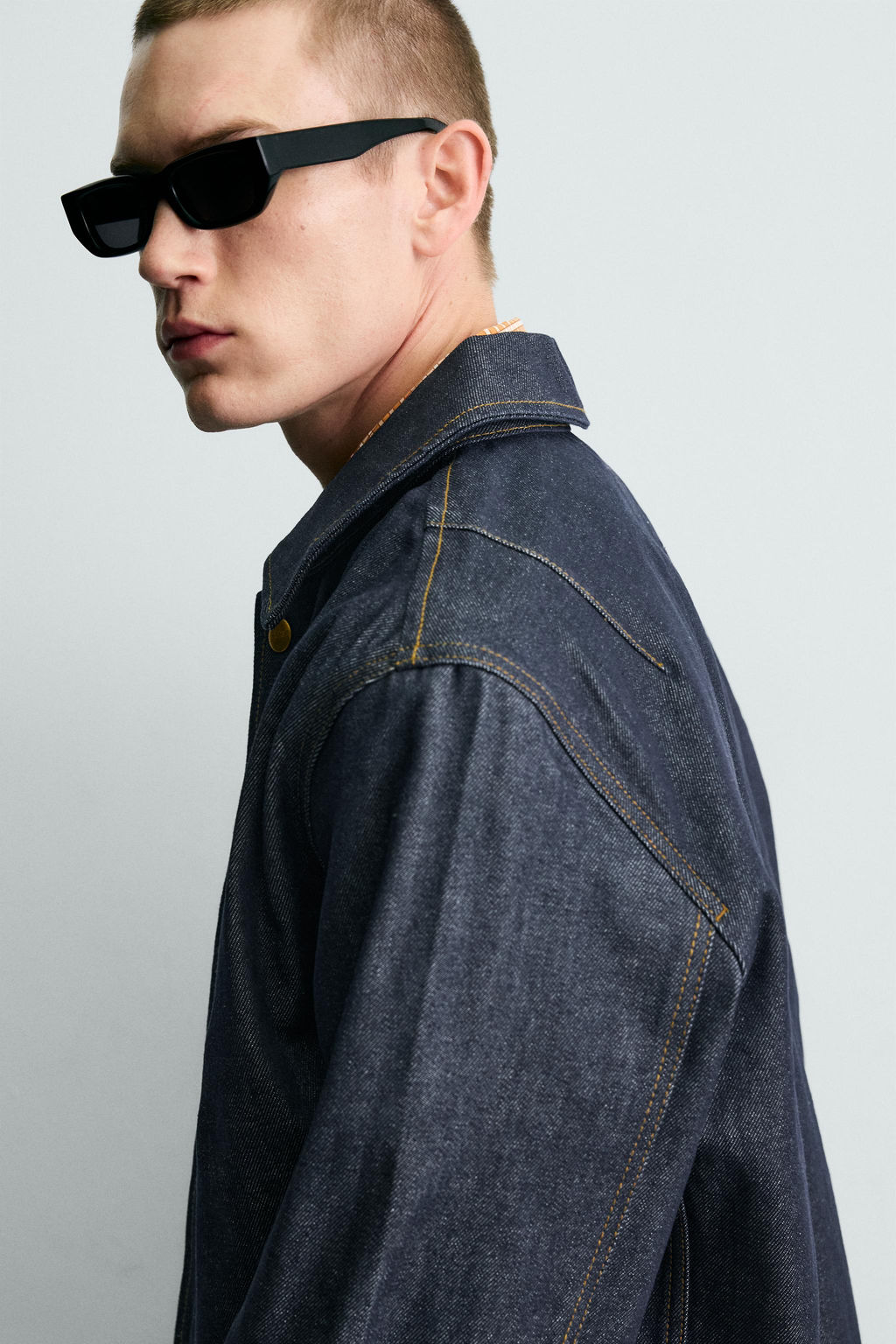 CAZADORA DENIM RELAXED FIT BORDADO / ?ndigo - Zara фото 6