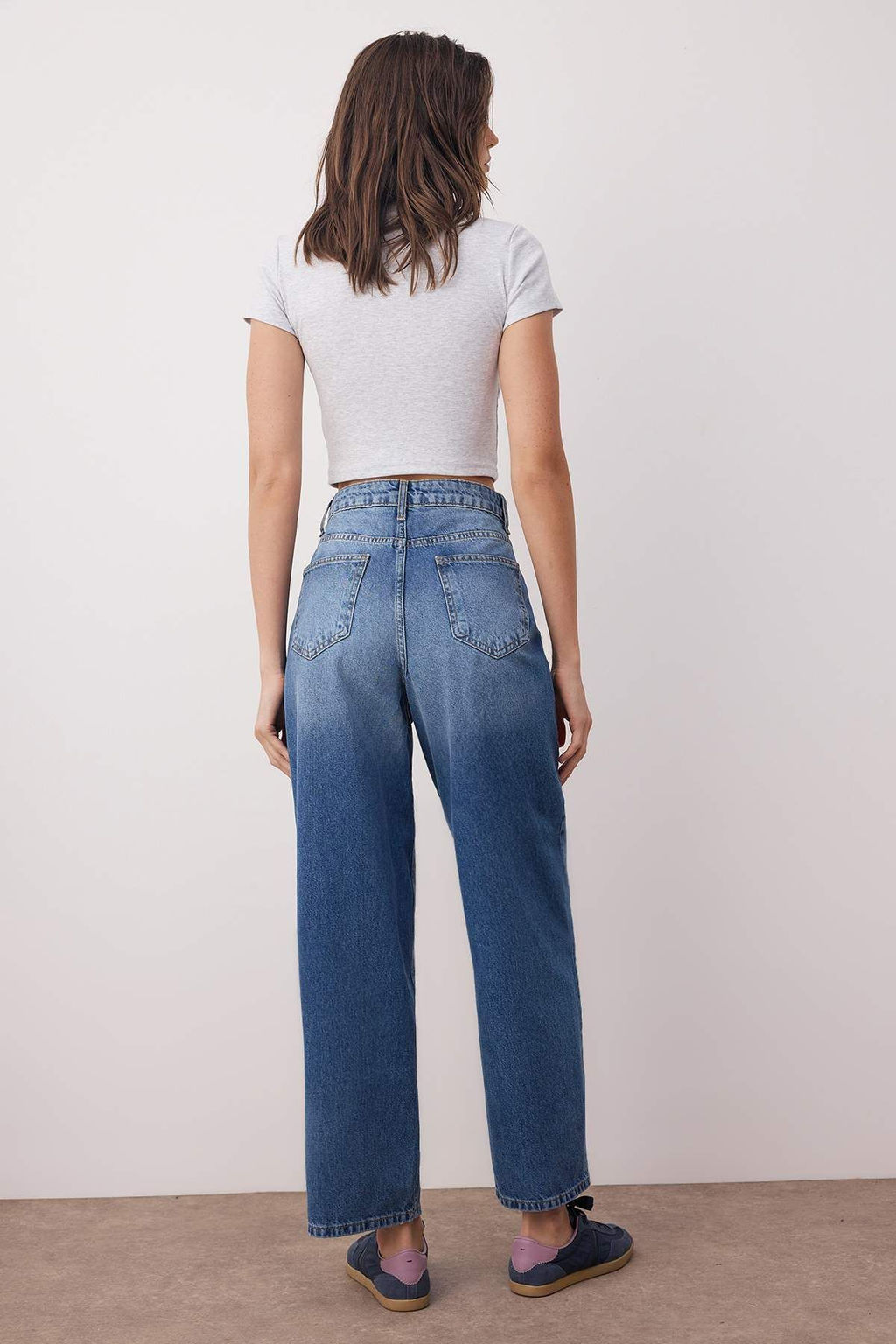 Mavi Normal Bel Bol Kesim Baggy Jeans TWOAW26JE00052 - Trendyolmilla фото 4