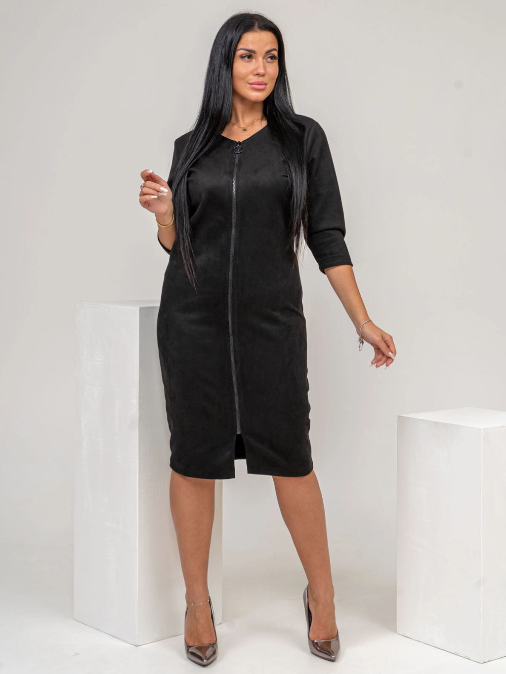 Платье женское, цвет черный