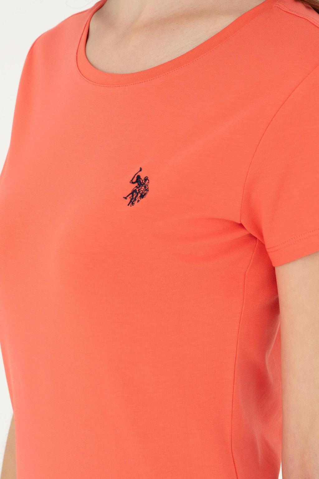 Женская базовая футболка с цветком граната - U.s. polo assn фото 7