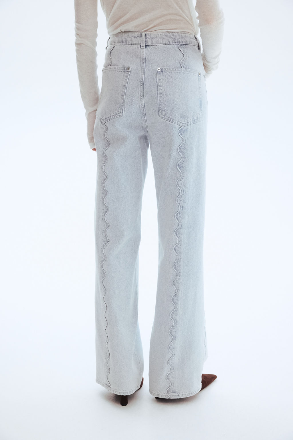 Flared Regular Waist Jeans - H&m фото 8