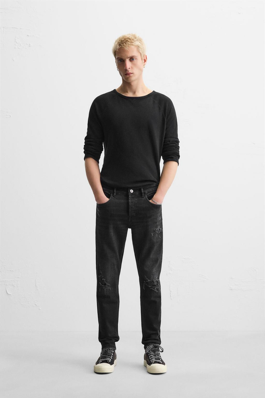 RIPPED SKINNY FIT JEANS - Zara фото 31