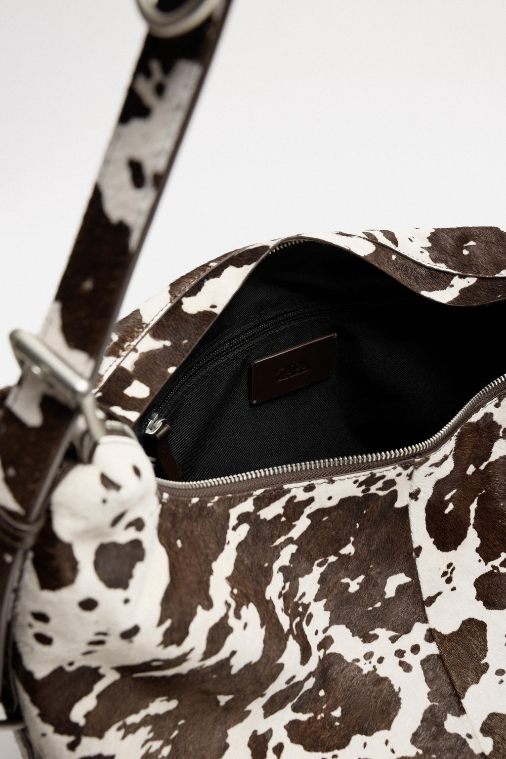ANIMAL PRINT LEATHER TOTE BAG - Zara фото 6