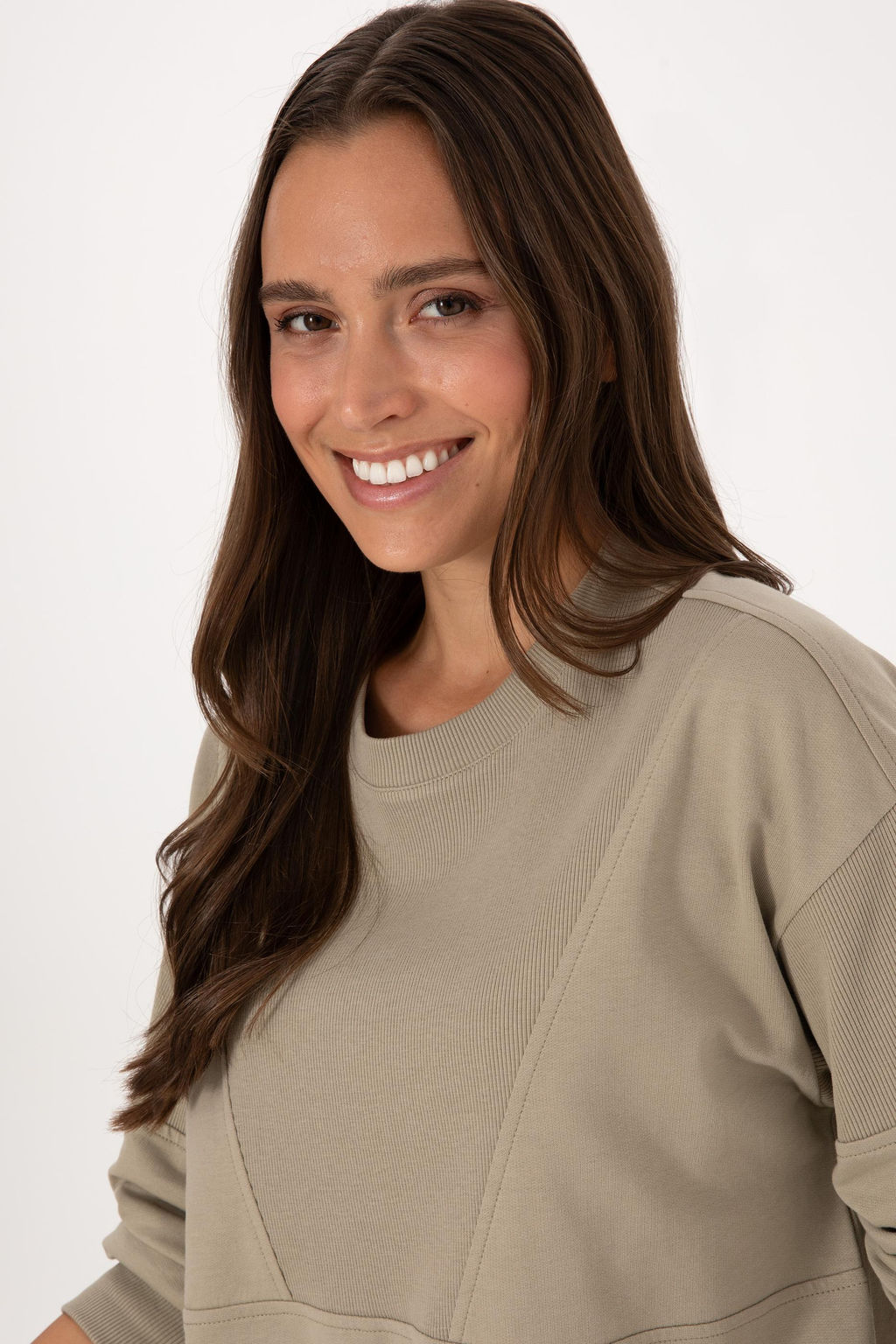 Kad_n A__k Haki Sweatshirt Sepette S_rpriz _ndirim - U.s. polo assn фото 2