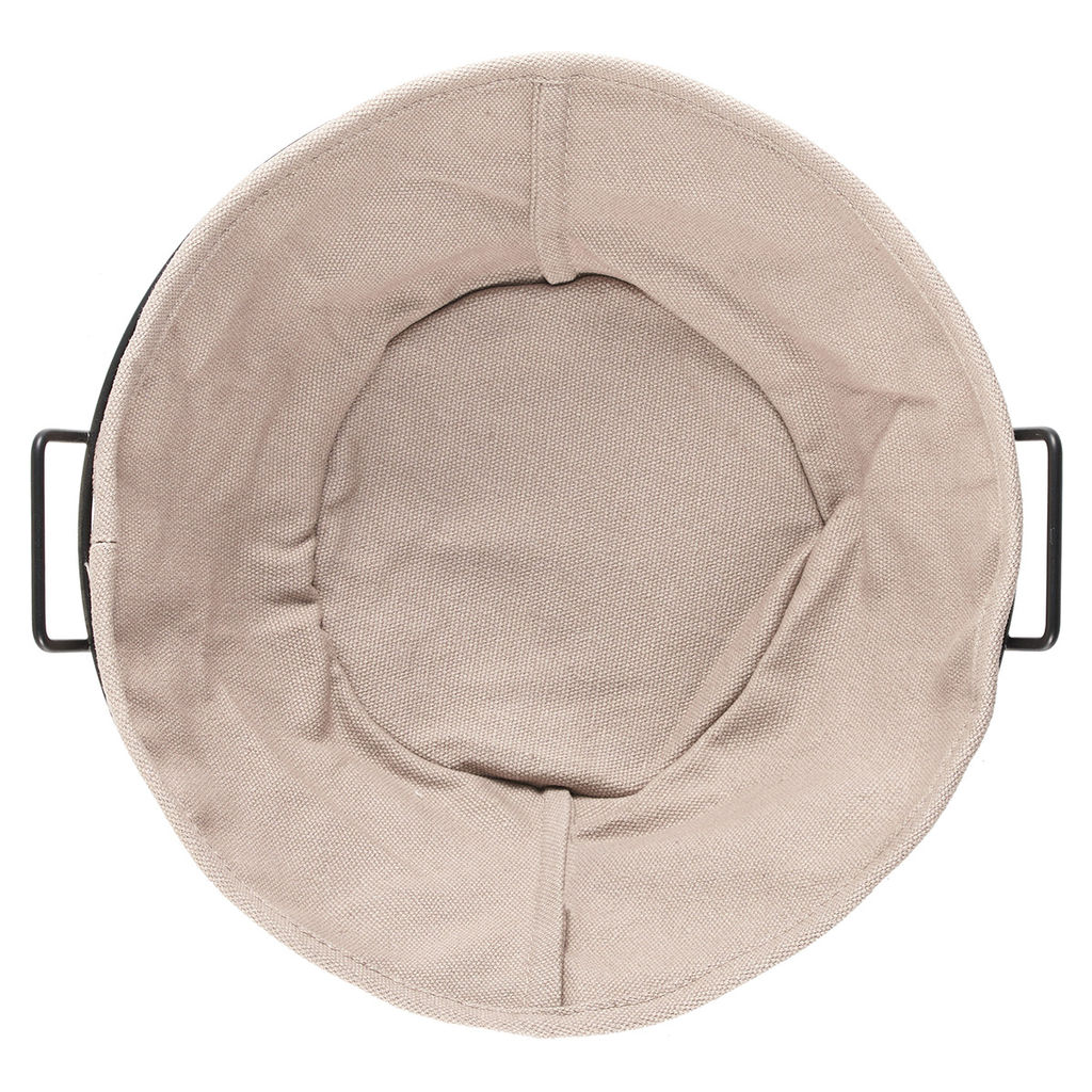 51771 GIPFEL Корзинка для хлеба MORAN круглая, 25х23х9,5 см, с текстильной вставкой. Материал: углеродистая сталь, хлопок. Цвет: черный, серый  фото 5