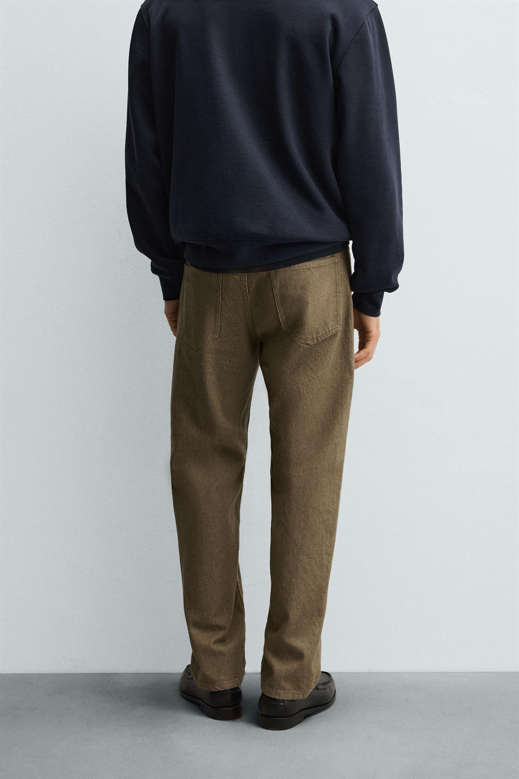 REGULAR FIT COTTON TROUSERS - Zara фото 3